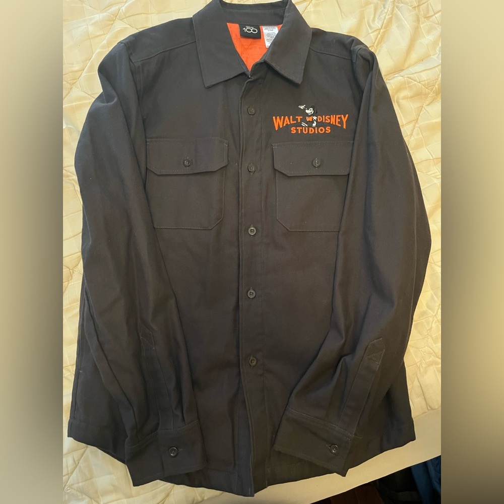 Disney 100 Disney Parks Button Down Shirt Jacket